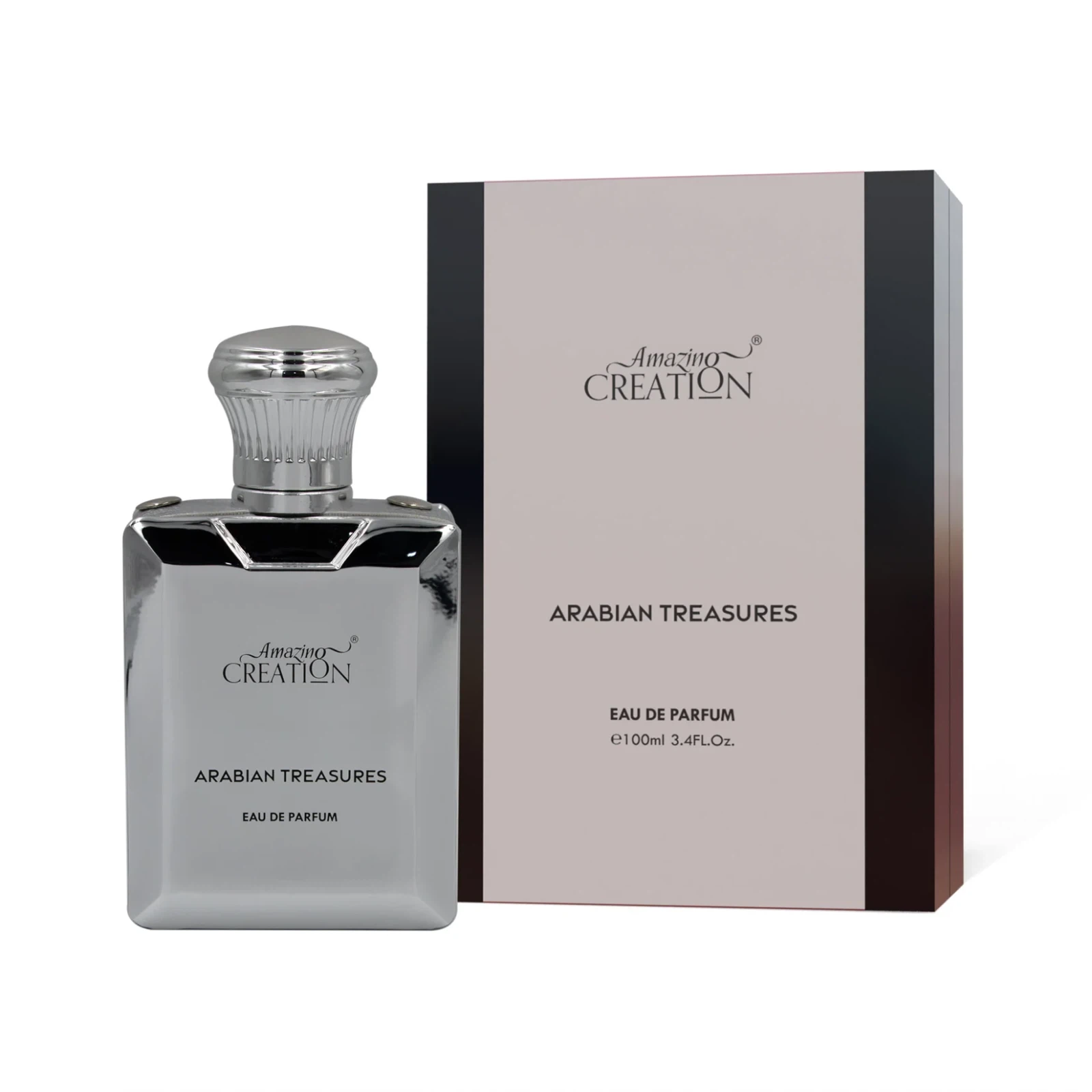 Amazing Creation Arabian Treasures manufacturer bottle, linked from the supplied product catalogue.