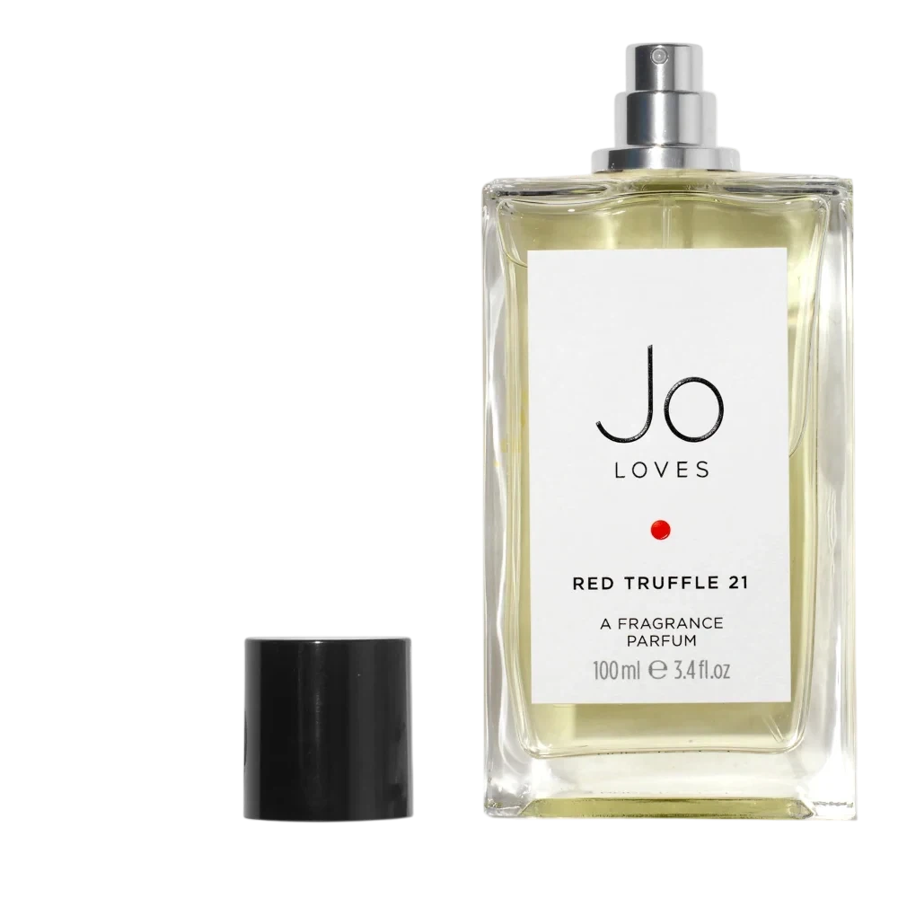 Jo Loves Red Truffle 21 Parfum manufacturer bottle, linked from the supplied product catalogue.