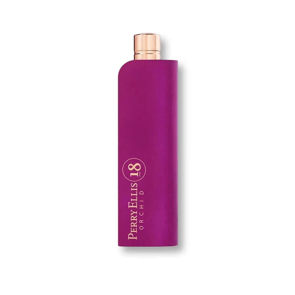 Perry Ellis 18 Orchid manufacturer bottle, linked from the supplied product catalogue.