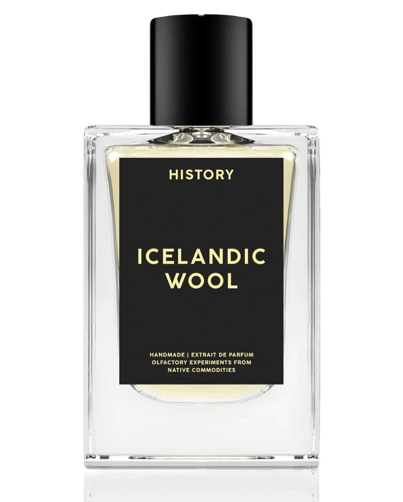 History Icelandic Wool manufacturer bottle, linked from the supplied product catalogue.