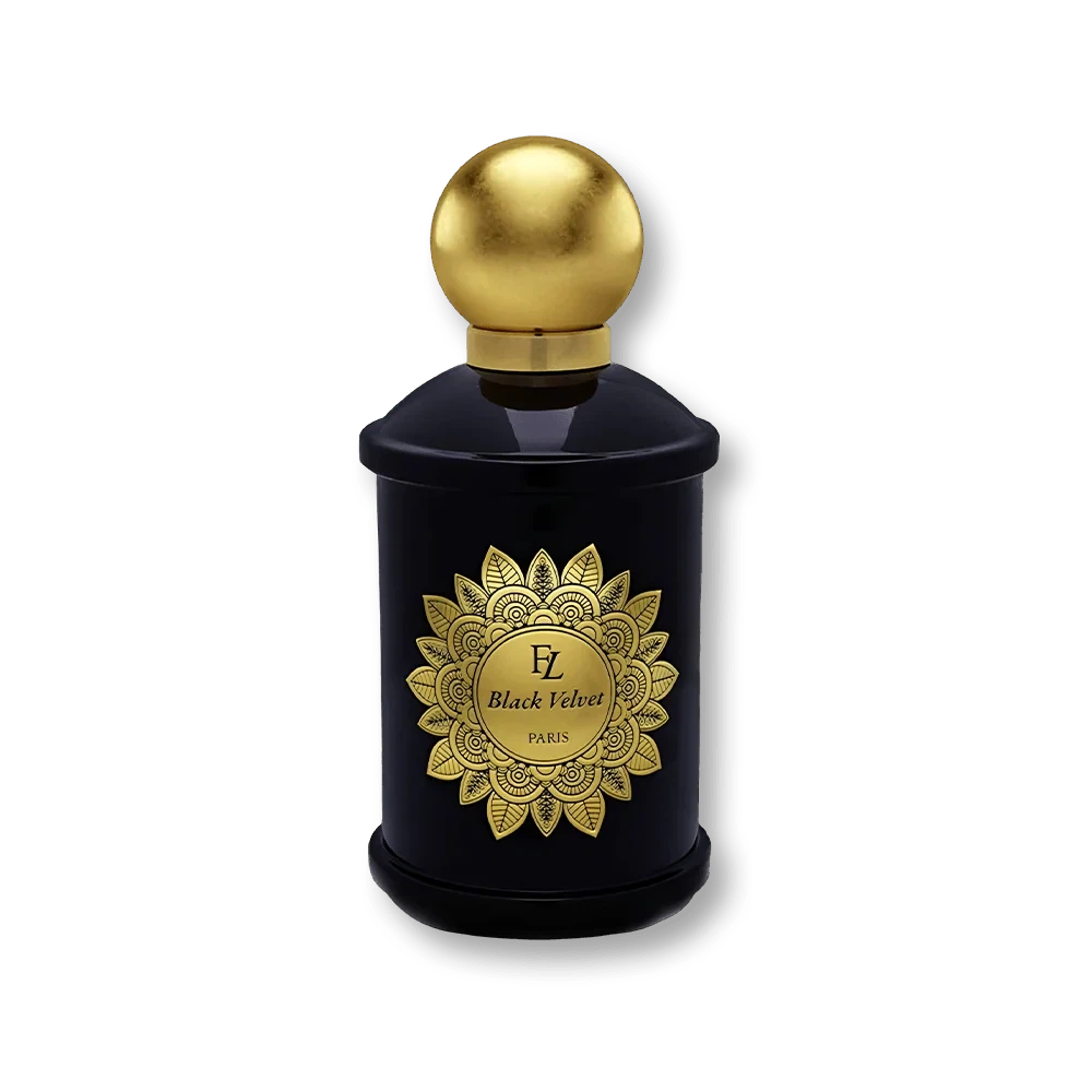 L'Orientale Fragrance Black Velvet manufacturer bottle, linked from the supplied product catalogue.
