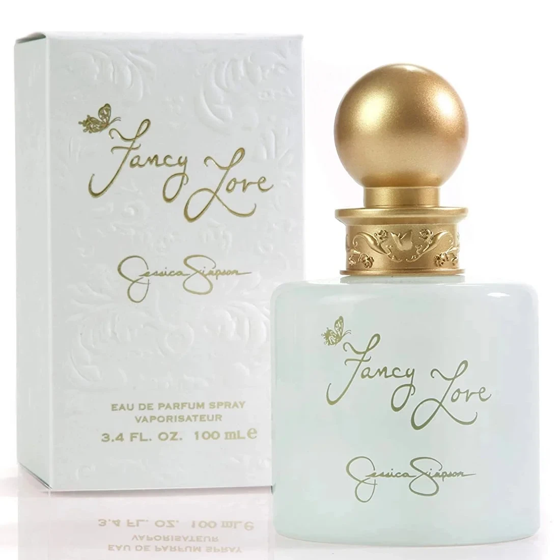 Jessica Simpson Fancy Love manufacturer bottle, linked from the supplied product catalogue.