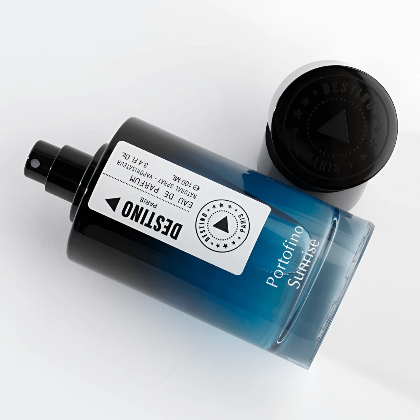 Destino Paris Portofino Sunrise manufacturer bottle, linked from the supplied product catalogue.