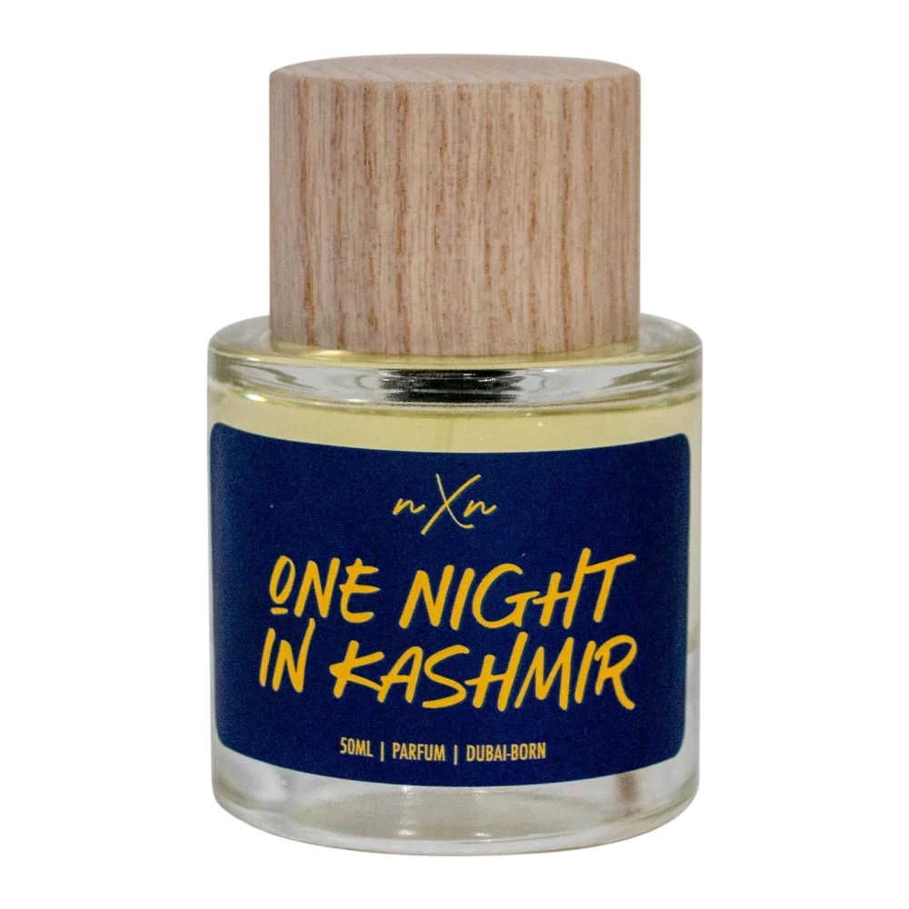 nXn Perfumes ONE NIGHT IN KASHMIR manufacturer bottle, linked from the supplied product catalogue.