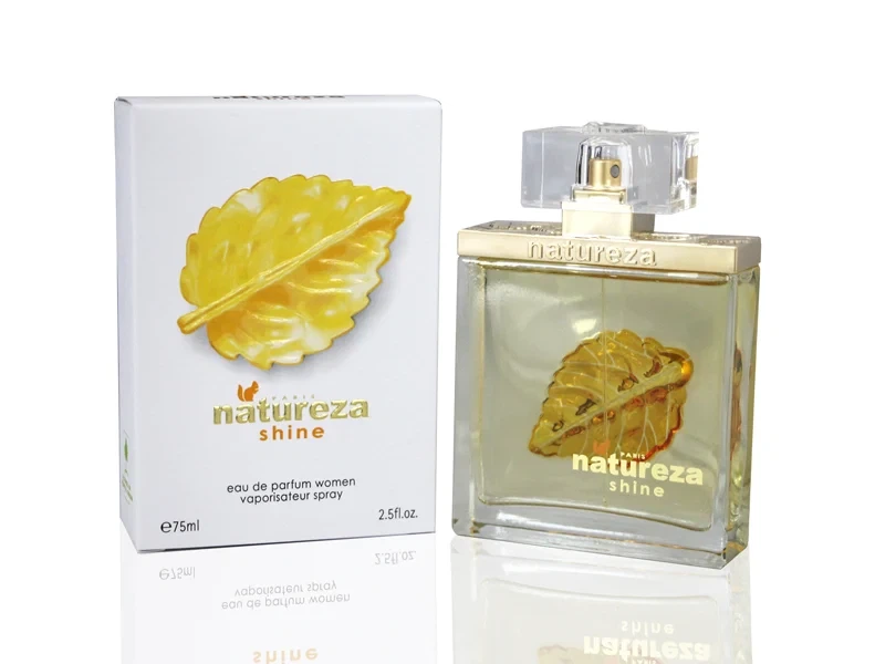 Natureza Shine manufacturer bottle, linked from the supplied product catalogue.