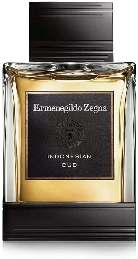 Ermenegildo Zegna 'Indonesian Oud' manufacturer bottle, linked from the supplied product catalogue.