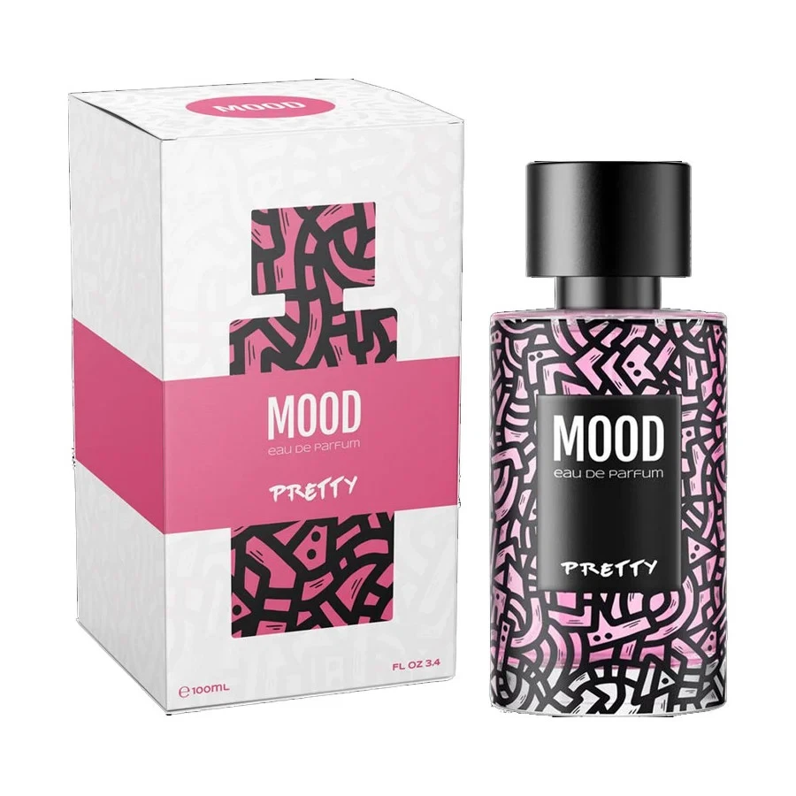 Mood Pretty manufacturer bottle, linked from the supplied product catalogue.