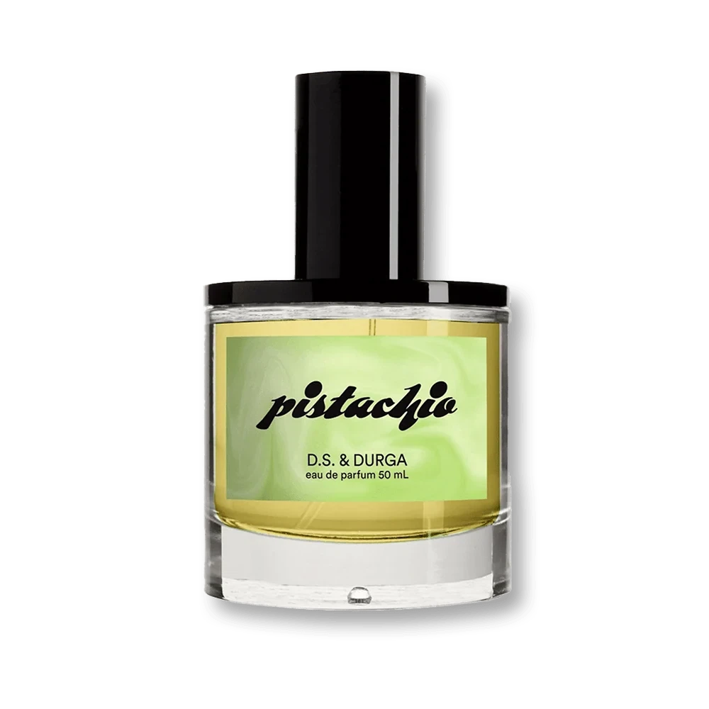 D.S. & Durga Pistachio manufacturer bottle, linked from the supplied product catalogue.