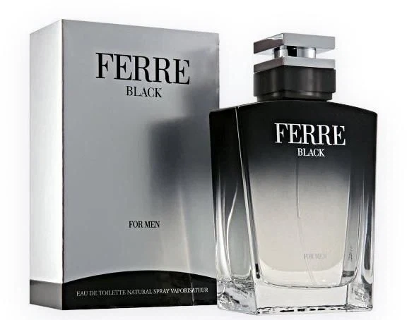 Gianfranco Ferre New Black Natural Spray manufacturer bottle, linked from the supplied product catalogue.