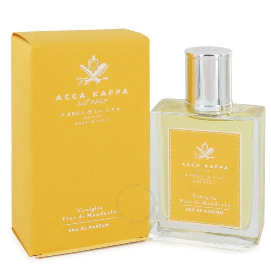 Acca Kappa VANIGLIA FIOR DI MANDORLO manufacturer bottle, linked from the supplied product catalogue.