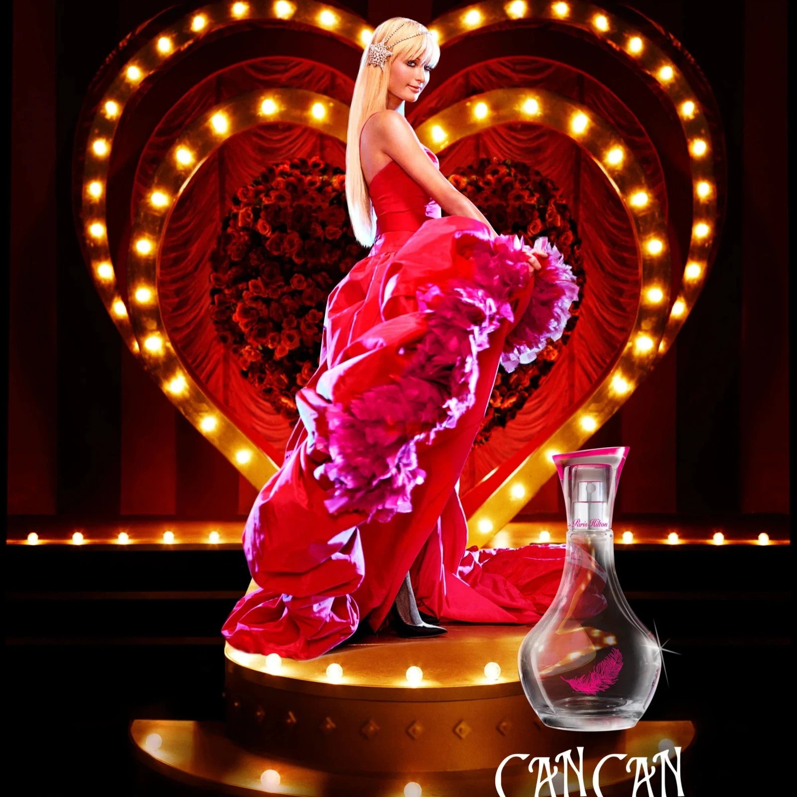 Paris Hilton Can Can manufacturer bottle, linked from the supplied product catalogue.
