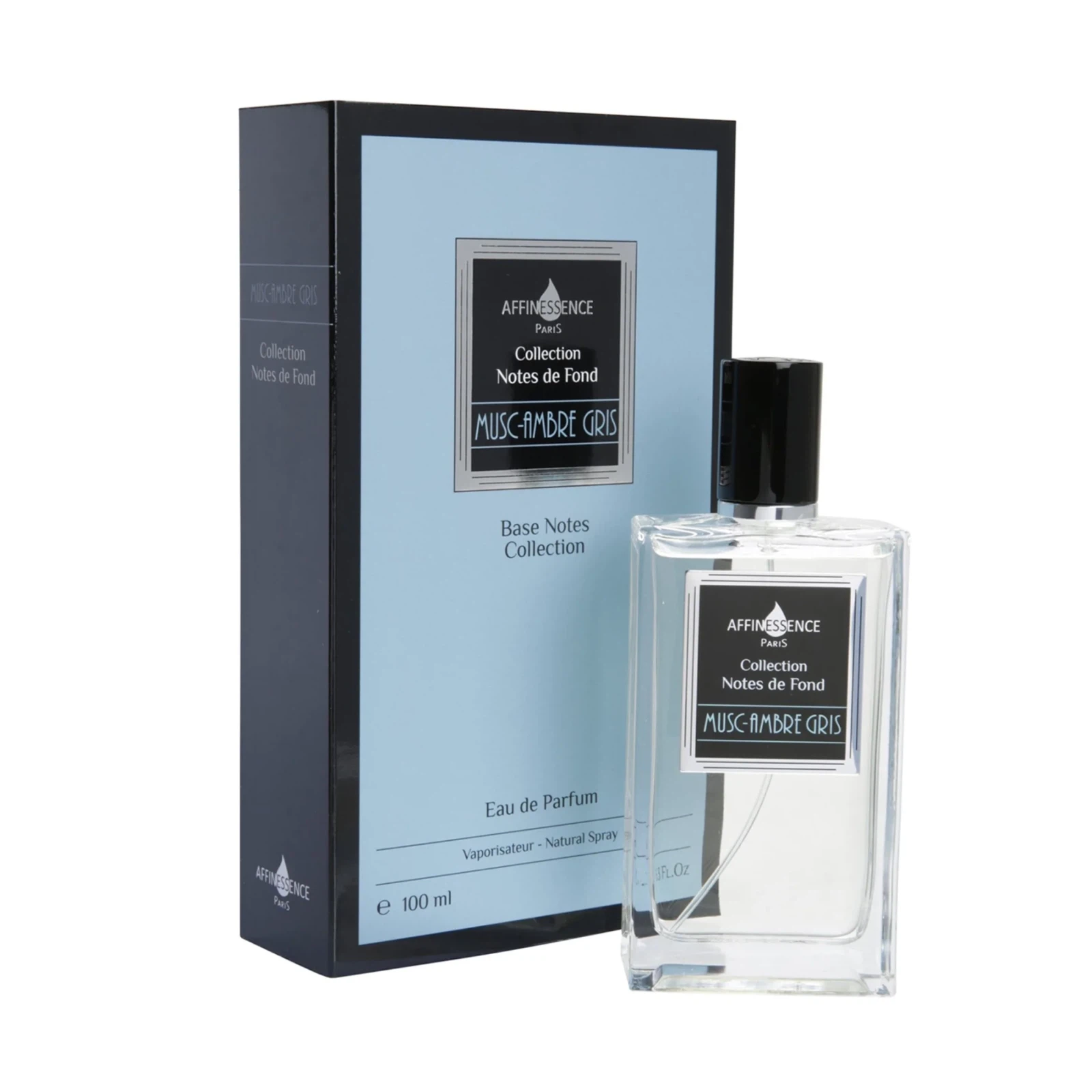 Affinessence Base Notes Collection Musk Ambergris manufacturer bottle, linked from the supplied product catalogue.