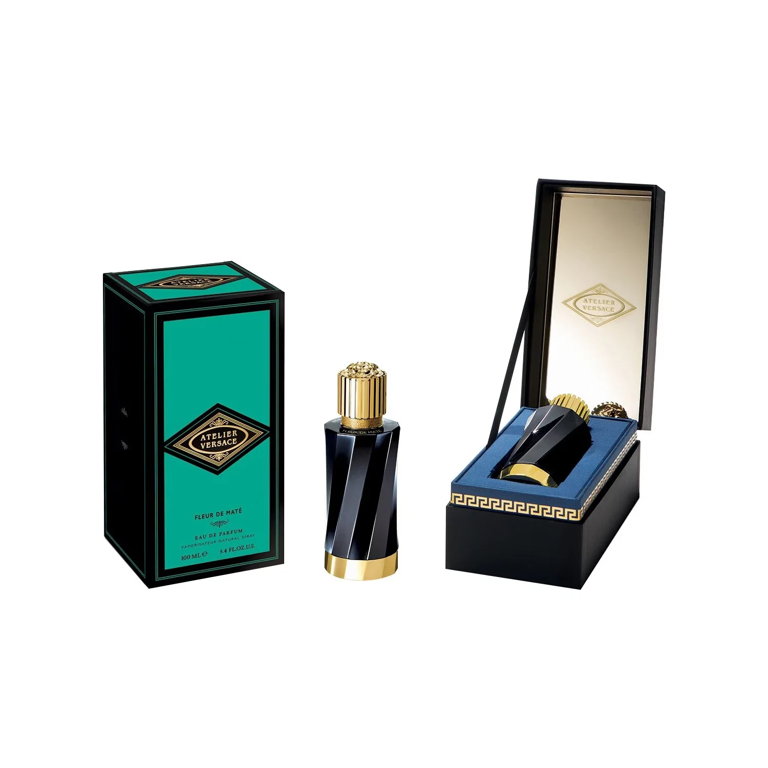 Versace Atelier Fleur de Maté manufacturer bottle, linked from the supplied product catalogue.