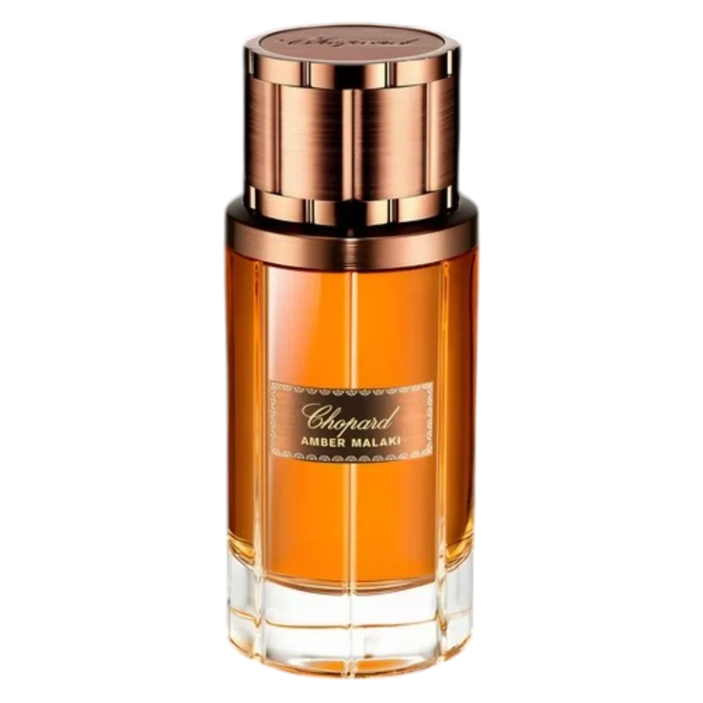 Chopard Amber Malaki manufacturer bottle, linked from the supplied product catalogue.