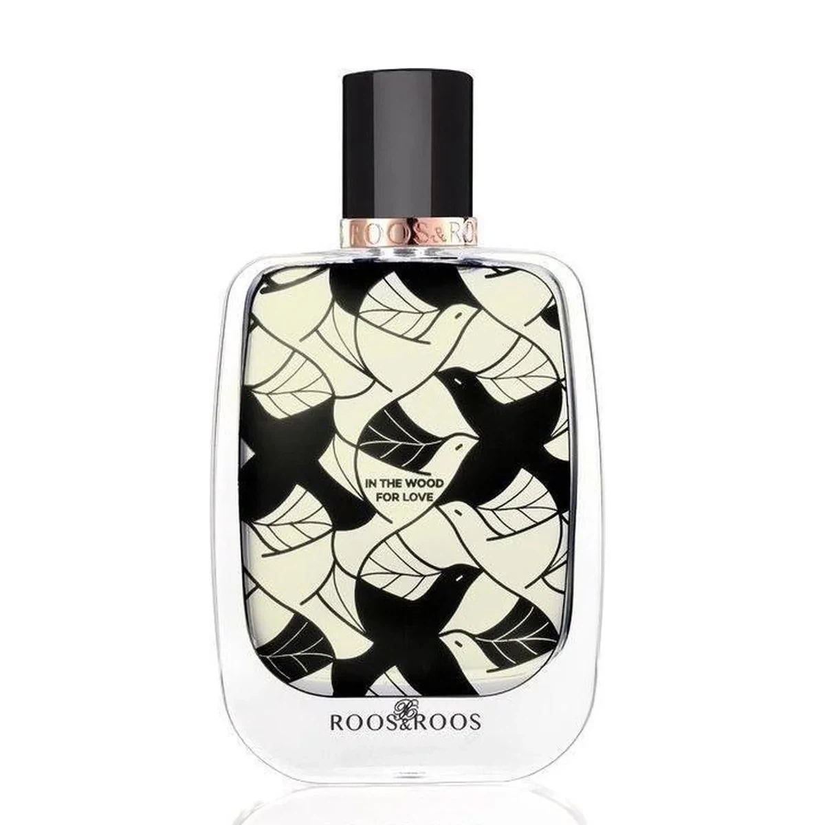 Roos & Roos In The Wood For Love manufacturer bottle, linked from the supplied product catalogue.