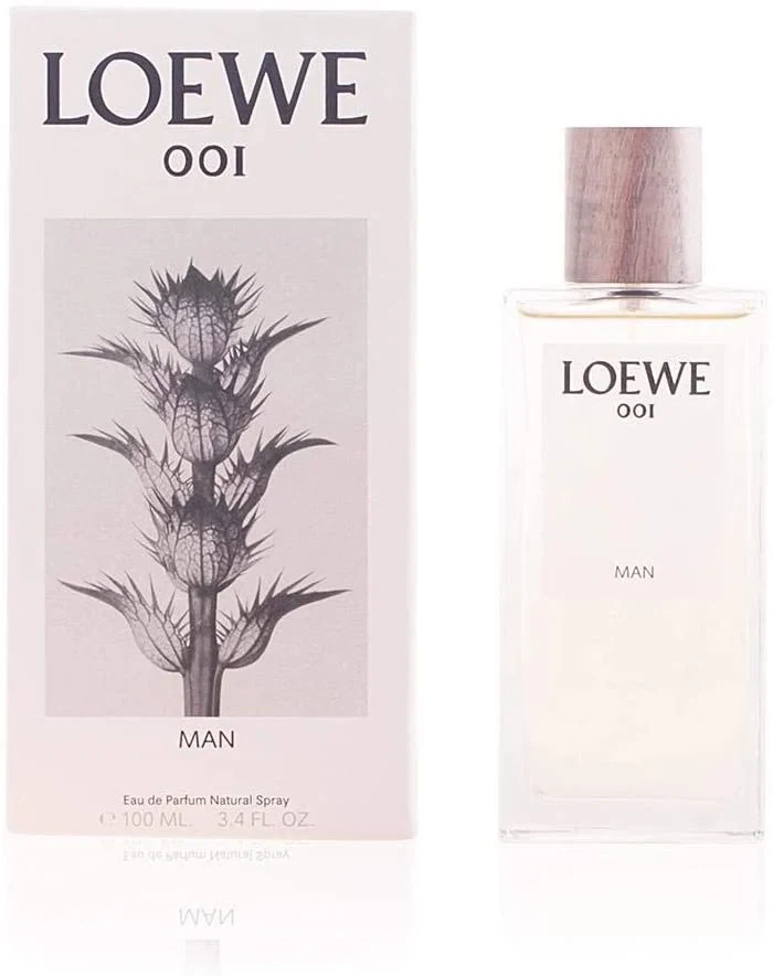 Loewe 001 Man manufacturer bottle, linked from the supplied product catalogue.