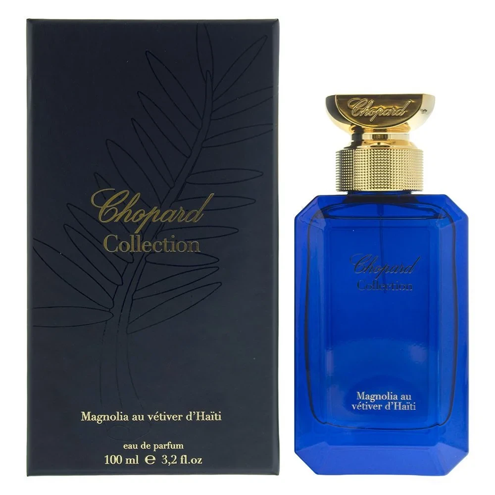 Chopard Collection Magnolia Au Vetiver D'Haiti manufacturer bottle, linked from the supplied product catalogue.