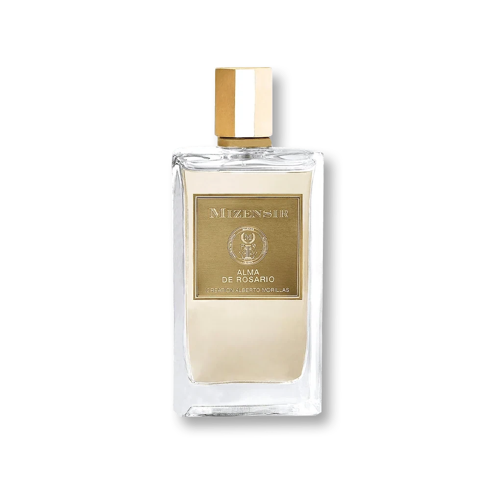Mizensir Parfums Alma De Rosario manufacturer bottle, linked from the supplied product catalogue.