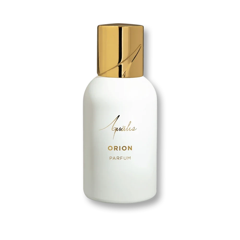 Aqualis Orion Parfum manufacturer bottle, linked from the supplied product catalogue.