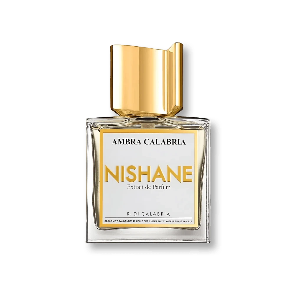 Nishane Ambra Calabria manufacturer bottle, linked from the supplied product catalogue.