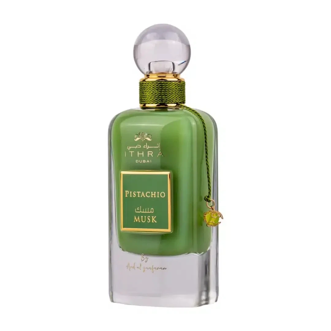 Ard Al Zaafaran Pistachio Musk manufacturer bottle, linked from the supplied product catalogue.