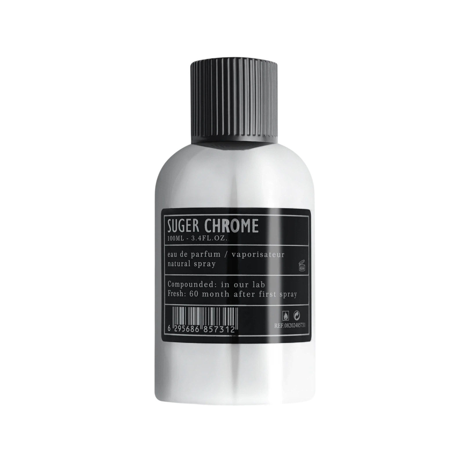 AMD Perfumes Aro Fac Suger Chrome manufacturer bottle, linked from the supplied product catalogue.
