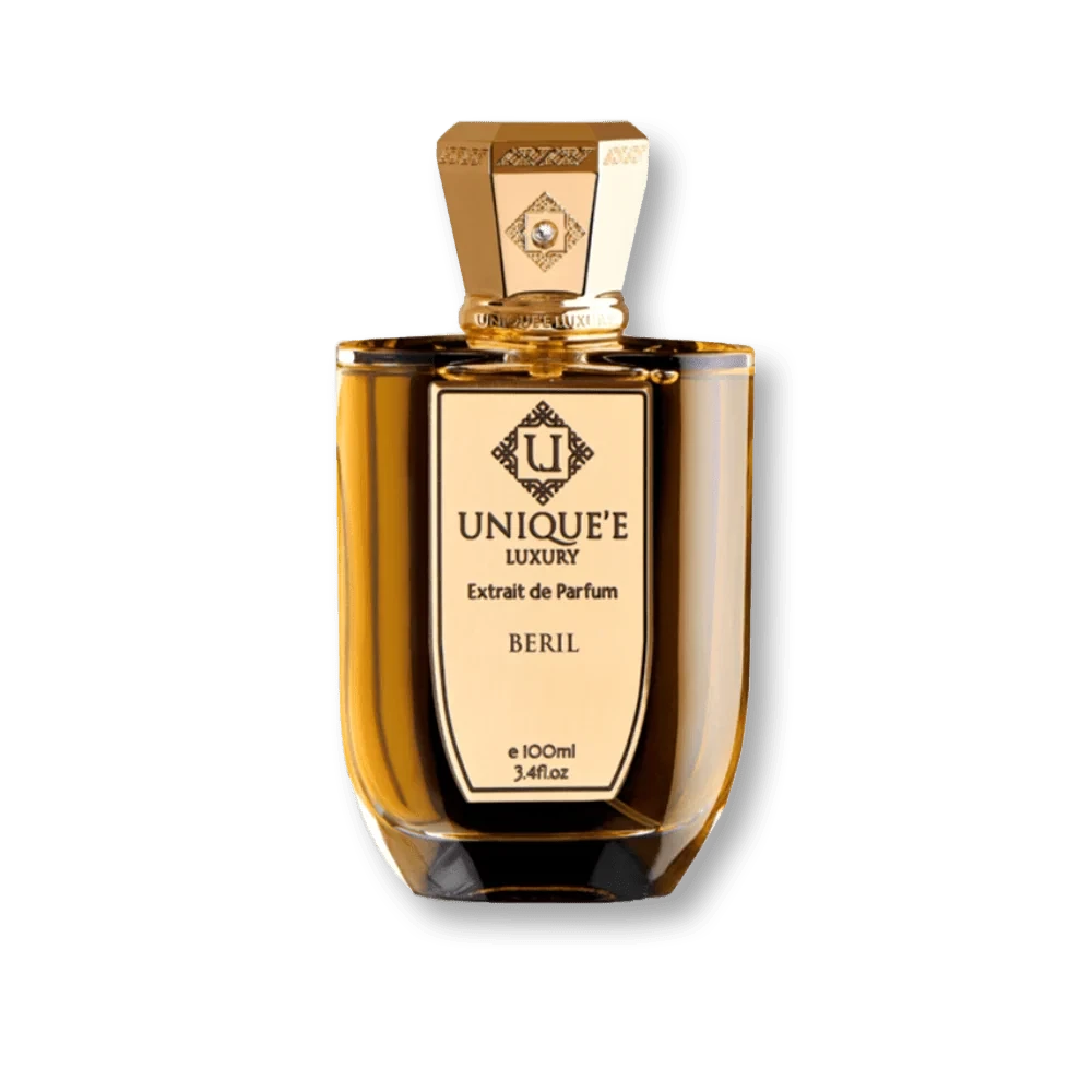 Unique'e Luxury Beril manufacturer bottle, linked from the supplied product catalogue.