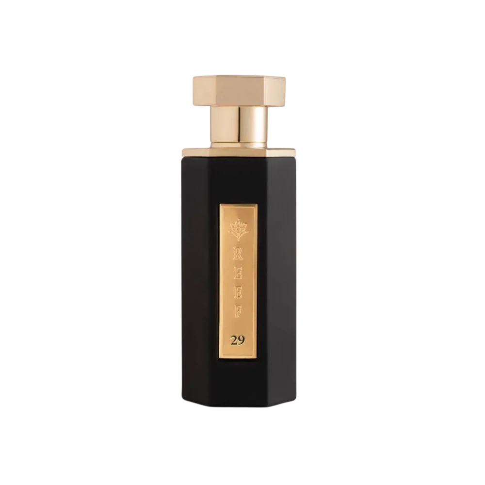 Reef 29 Parfum Amber Floral manufacturer bottle, linked from the supplied product catalogue.