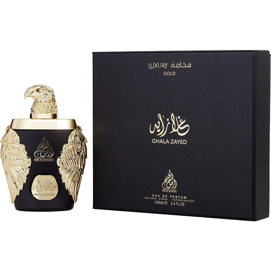 Ard Al Khaleej Ghala Zayed Luxury Gold manufacturer bottle, linked from the supplied product catalogue.