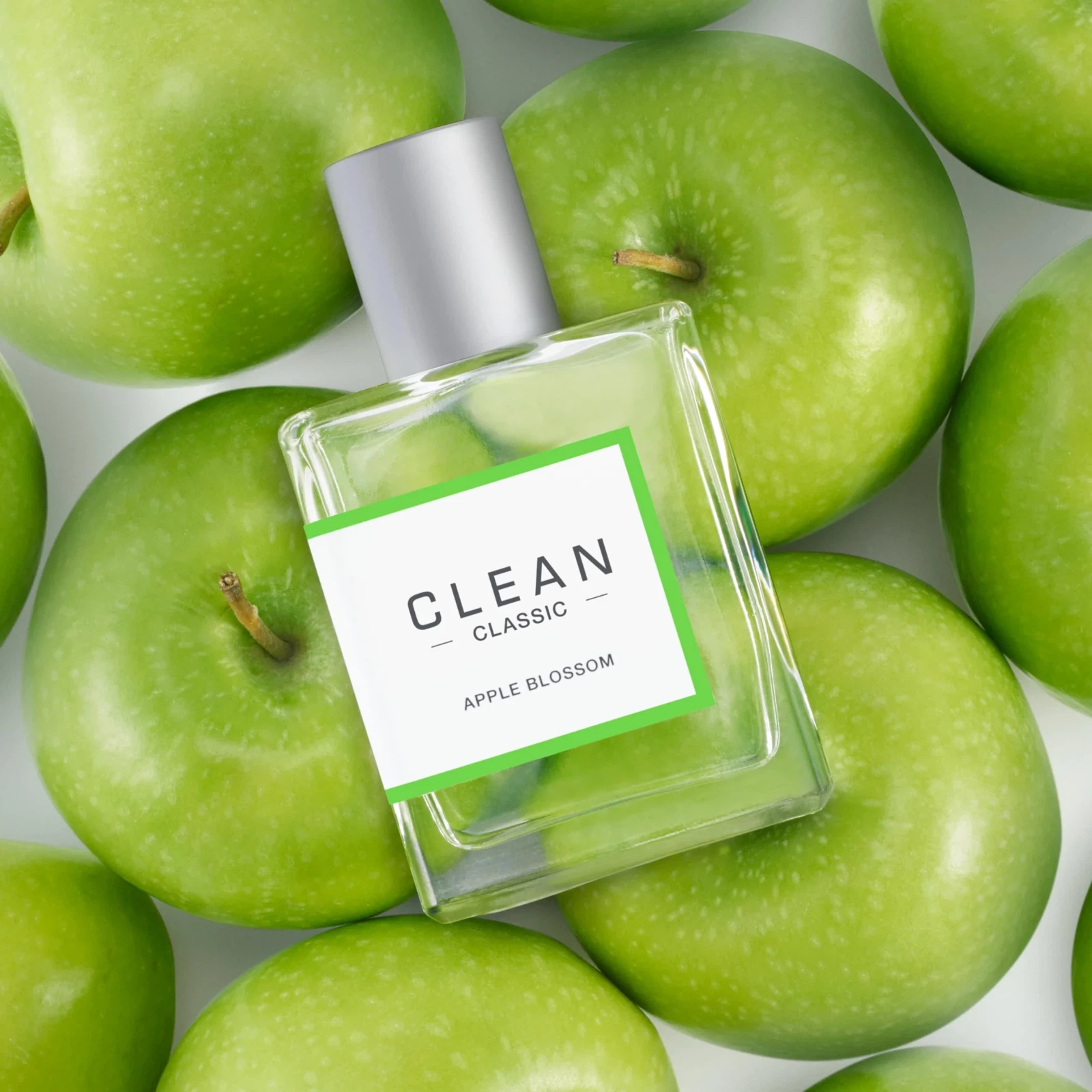 Clean Apple Blossom manufacturer bottle, linked from the supplied product catalogue.