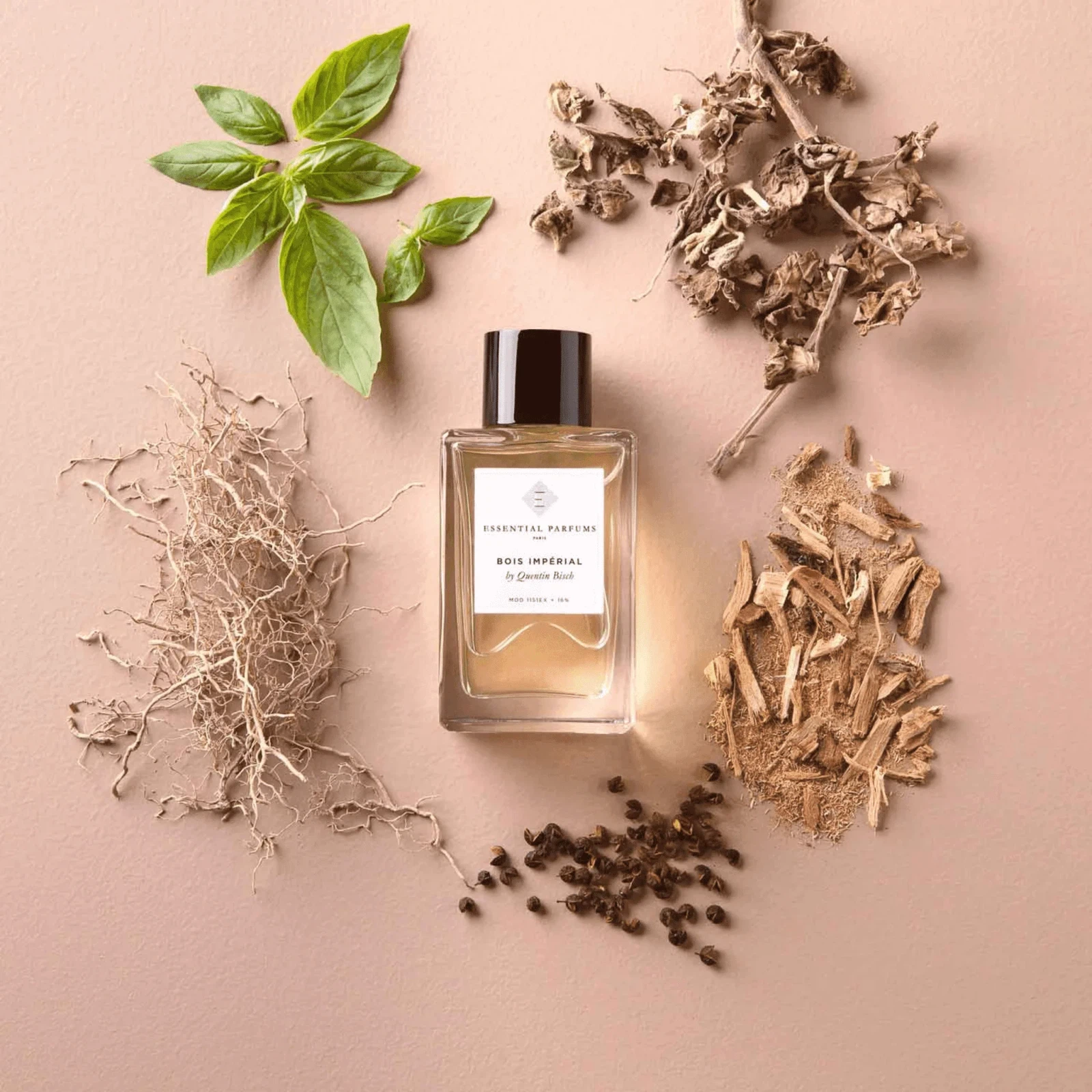 Essential Parfums Bois Impérial manufacturer bottle, linked from the supplied product catalogue.