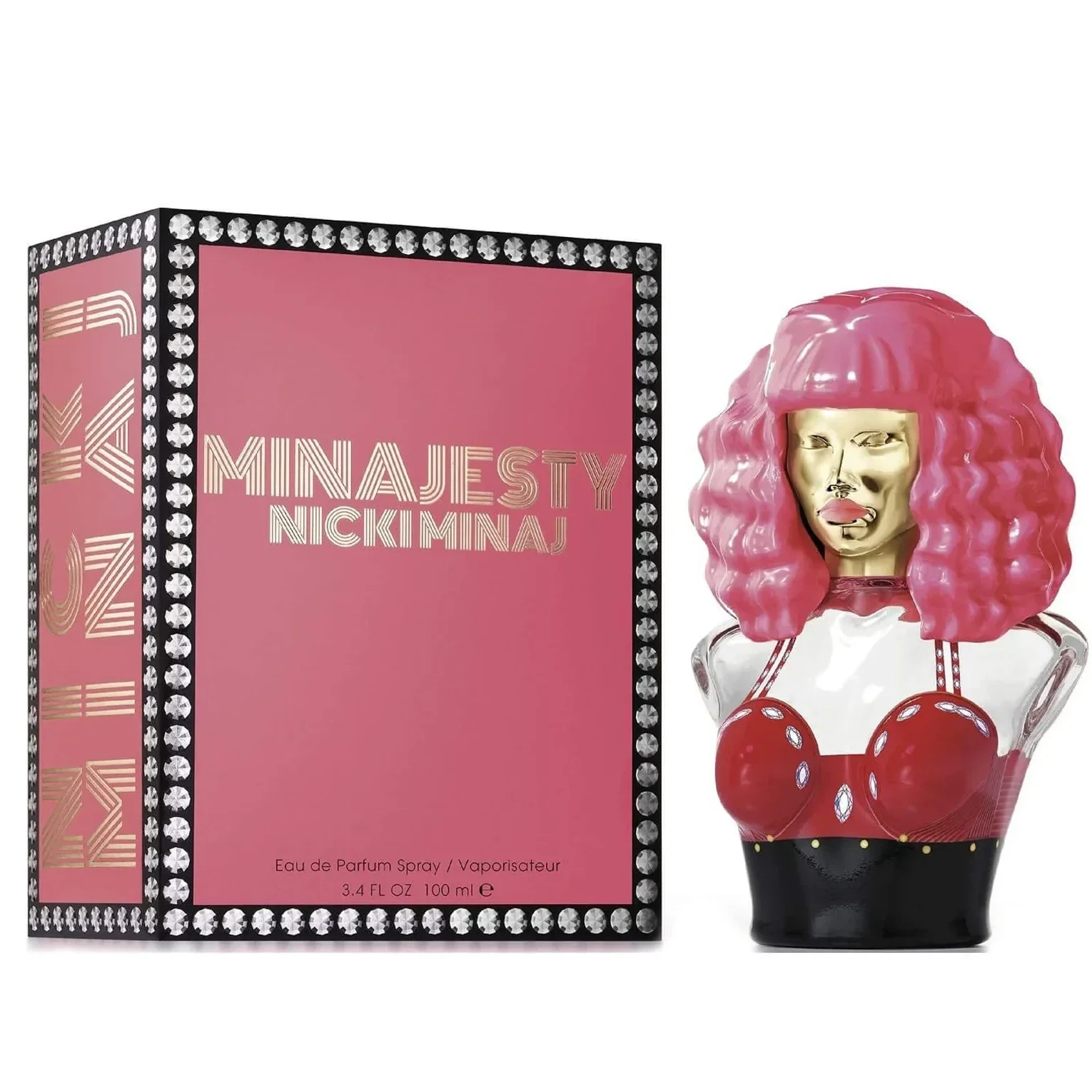 Nicki Minaj Minajesty manufacturer bottle, linked from the supplied product catalogue.