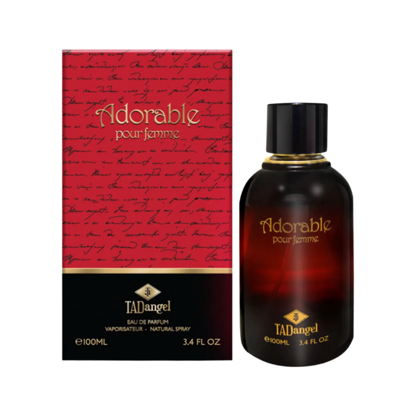Tadangel Adorable Pour Femme manufacturer bottle, linked from the supplied product catalogue.