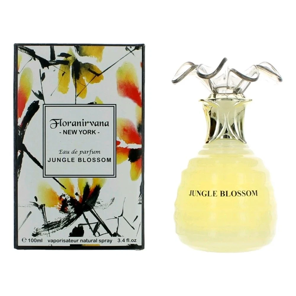 NuParfums Floranirvana Jungle Blossom manufacturer bottle, linked from the supplied product catalogue.