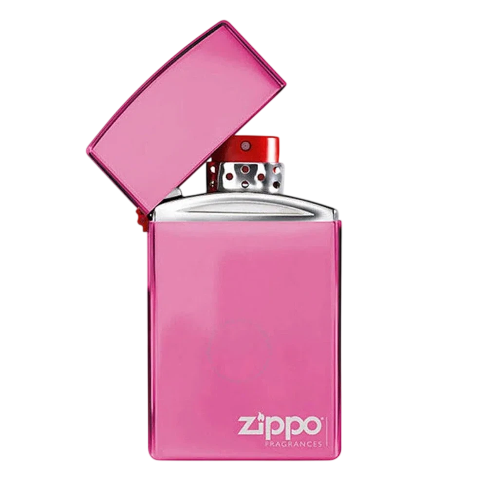 Zippo Bright Pink Masculino Refillable manufacturer bottle, linked from the supplied product catalogue.