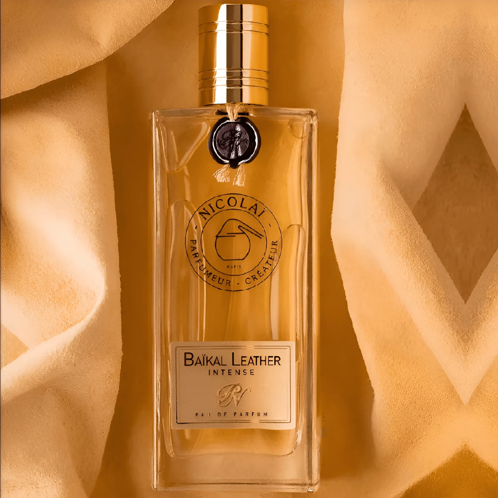 Nicolai Parfumeur Createur Baikal Leather Intense manufacturer bottle, linked from the supplied product catalogue.