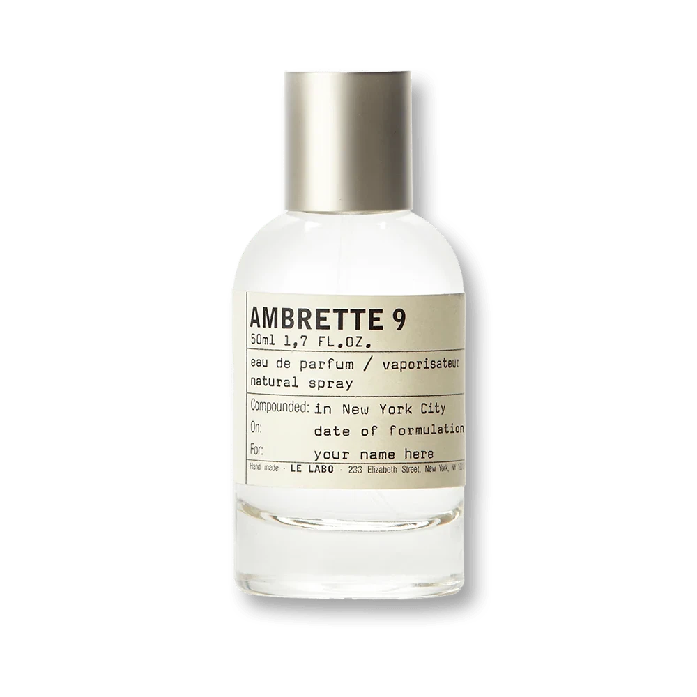 Le Labo Ambrette 9 manufacturer bottle, linked from the supplied product catalogue.