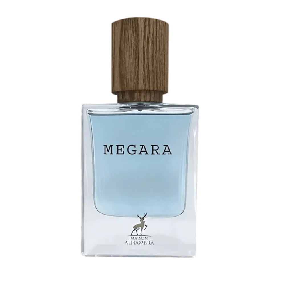 Maison Alhambra Megara manufacturer bottle, linked from the supplied product catalogue.