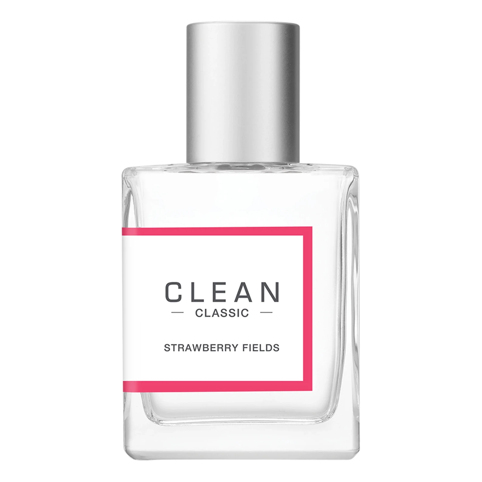 Clean Strawberry Fields manufacturer bottle, linked from the supplied product catalogue.