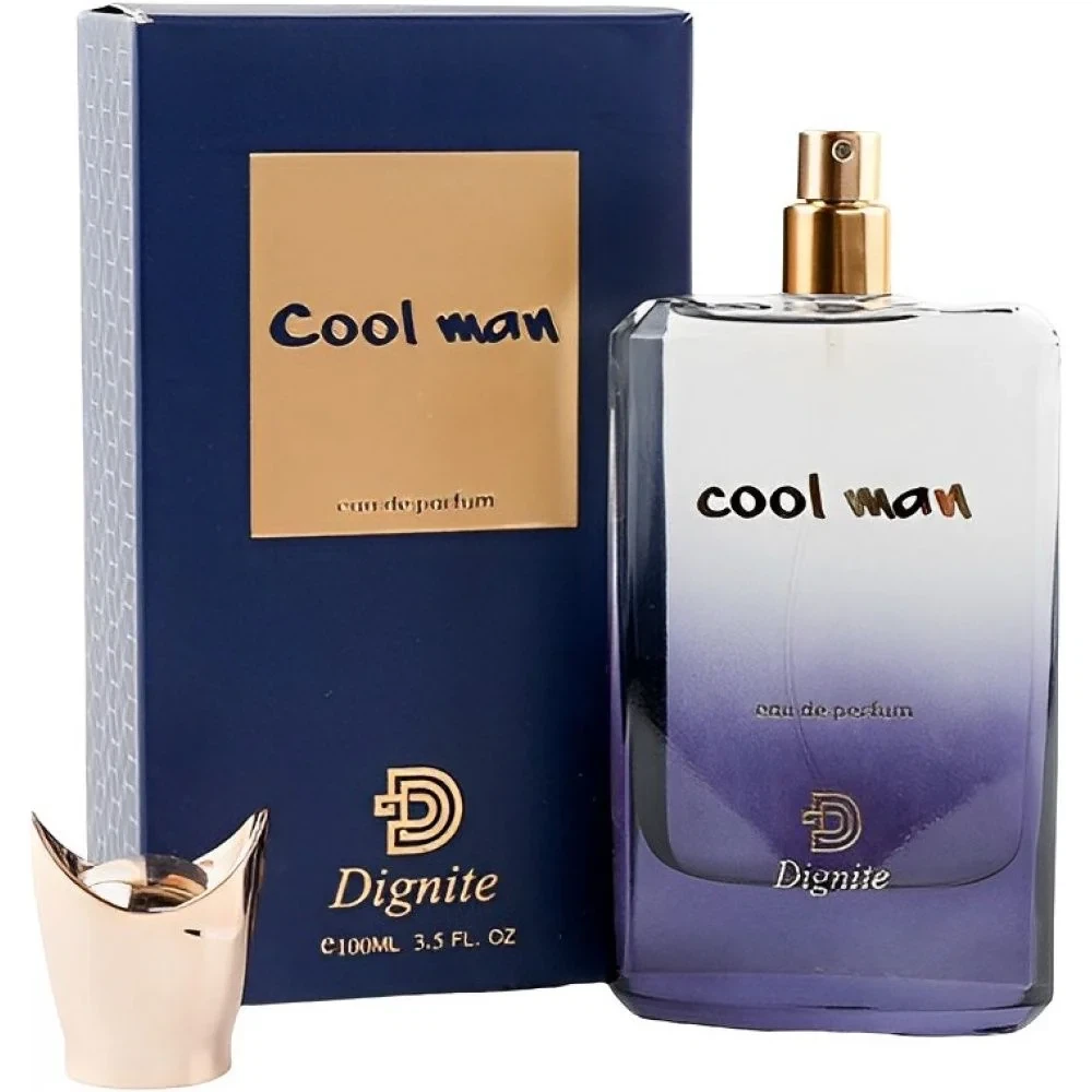 Dignite Cool Man manufacturer bottle, linked from the supplied product catalogue.