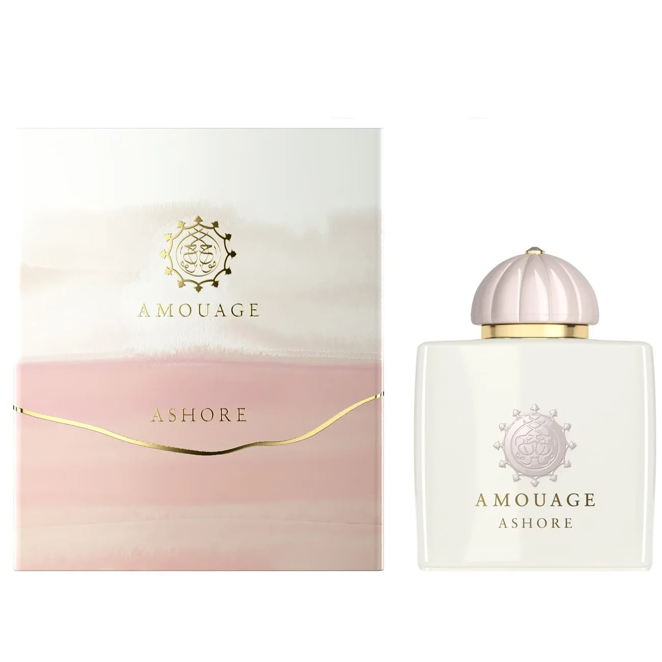 Amouage Ashore manufacturer bottle, linked from the supplied product catalogue.