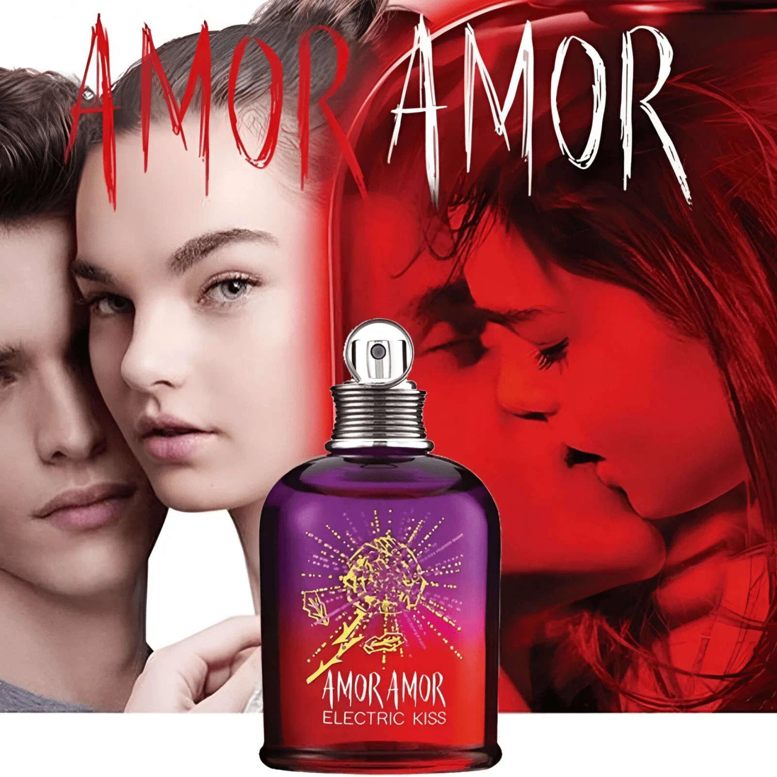 Cacharel Amor Amor Electric Kiss manufacturer bottle, linked from the supplied product catalogue.
