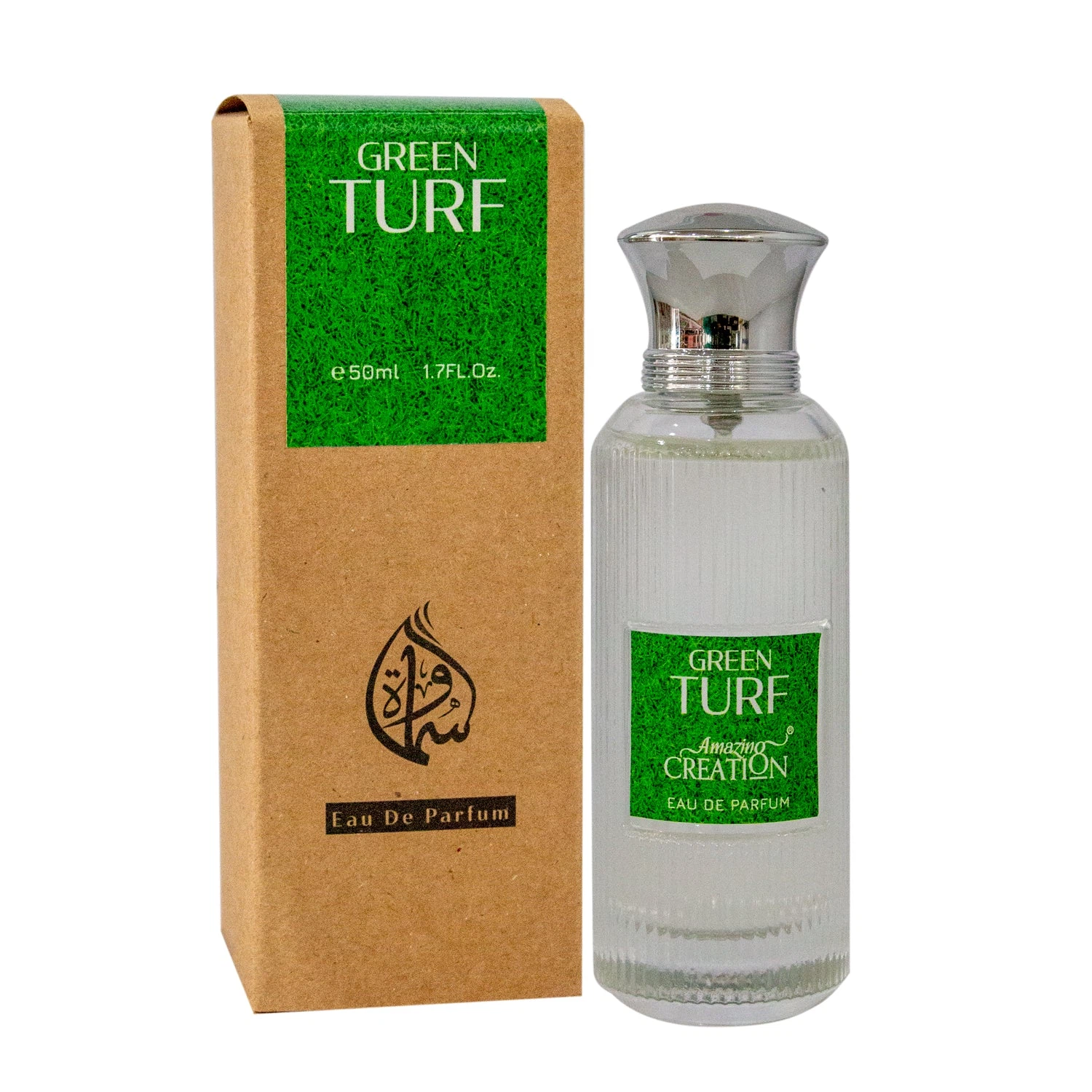 Scent Magic Green Turf manufacturer bottle, linked from the supplied product catalogue.