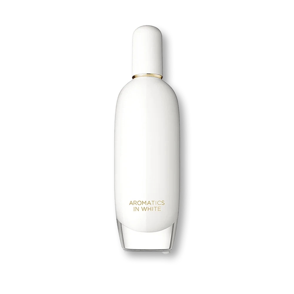 Clinique Aromatics White manufacturer bottle, linked from the supplied product catalogue.