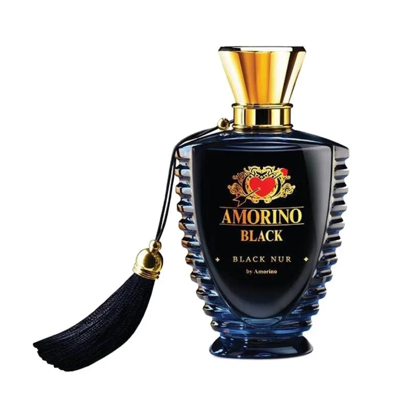 Amorino Black Nur manufacturer bottle, linked from the supplied product catalogue.