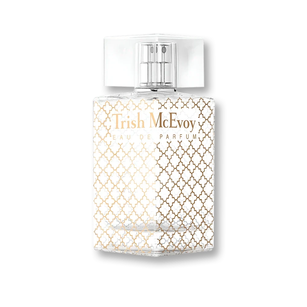 Trish McEvoy 100 manufacturer bottle, linked from the supplied product catalogue.