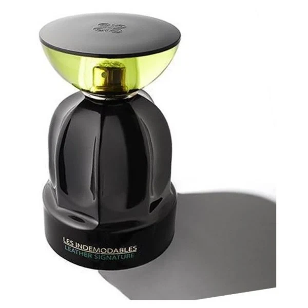 Les Indemodables LEATHER SIGNATURE manufacturer bottle, linked from the supplied product catalogue.