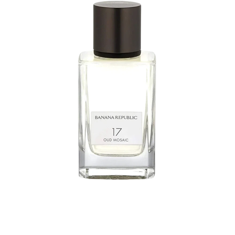 Banana Republic 17 Oud Mosaic Spray manufacturer bottle, linked from the supplied product catalogue.