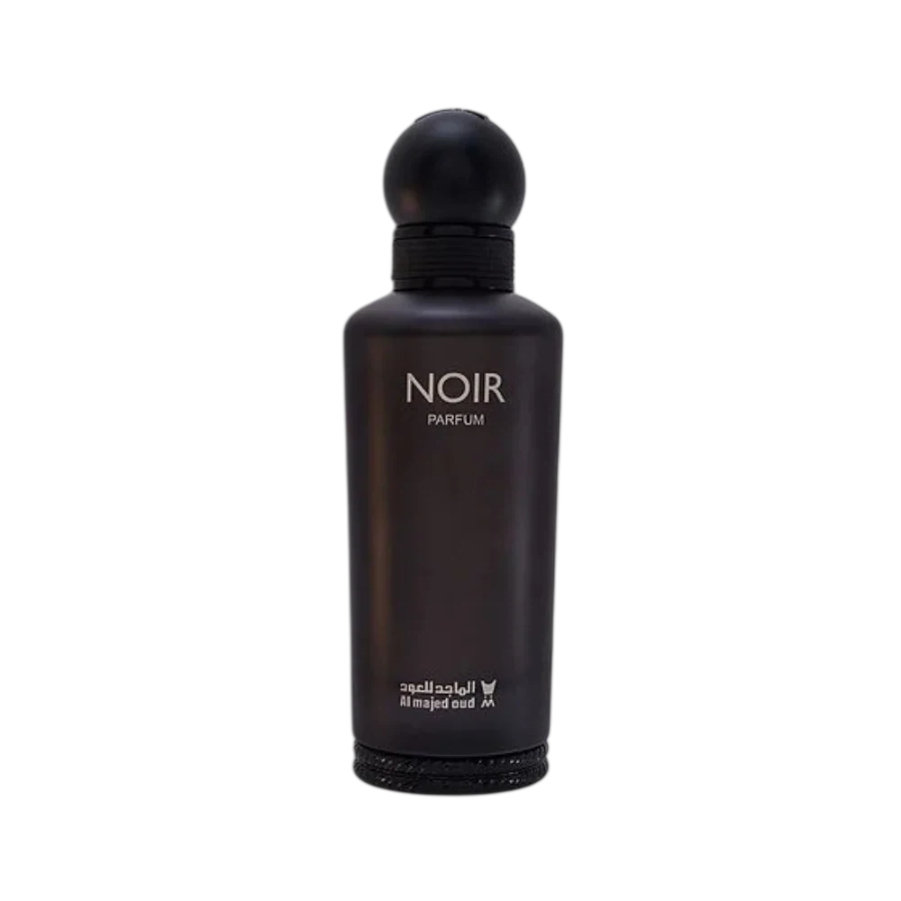 Al Majed Oud Noir Parfum manufacturer bottle, linked from the supplied product catalogue.