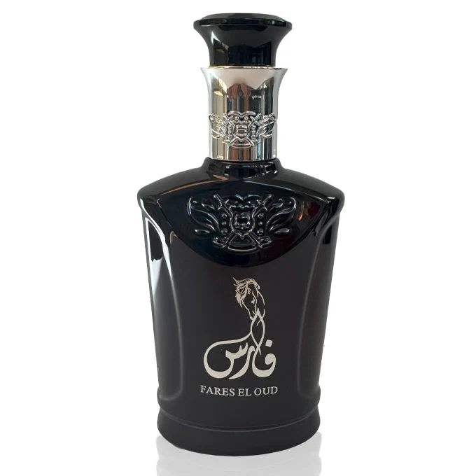 Al Malakia Fares El Oud Oriental Woody manufacturer bottle, linked from the supplied product catalogue.